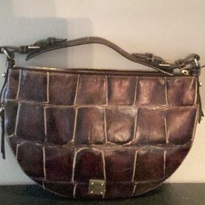 NEW Dooney & Bourke Large Luna Bag from the Nile Collection, Shoulder Bag, Brown